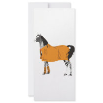 Horse on Holiday rack cards by LSDmeCom Horse on Holiday rack cards