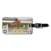 Horse Over Fence Luggage Tag luggage tags