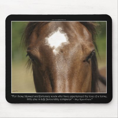 HORSE PAD MOUSE MATS by RavenSpiritPrints