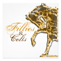 Horse party show event racing invitations