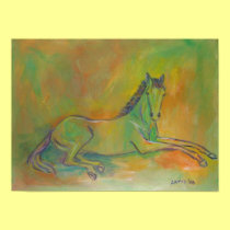 Horse Pastel Portrait Poster posters