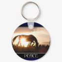 Horse & Peace Keychain by RookyStudios Horse & Peace Keychain