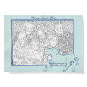 Horse Photo Frame-Blue posters