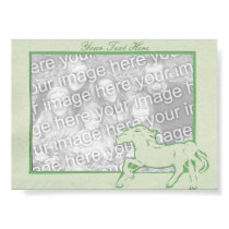 Horse Photo Frame-Green posters by Customizables Horse Photo Frame-Green posters