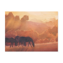 "Horse Point" Horse Landscape Watercolor postcards by PaulJacksonart "Horse Point" Horse Landscape Watercolor postcards