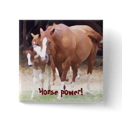 Horse power! Button
