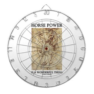 Horse Power Is A Wonderful Thing Leonardo da Vinci Dart Boards