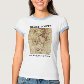 Horse Power Is A Wonderful Thing Leonardo da Vinci shirt