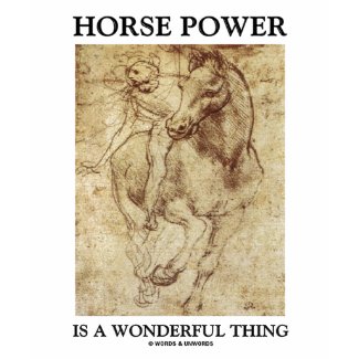 Horse Power Is A Wonderful Thing Leonardo da Vinci shirt