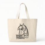 Horse Power Jumbo Tote Bag