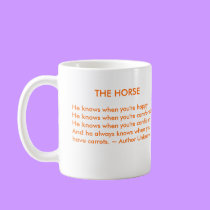Horse Quotation - mug by Horseshoes3 Horse Quotation - mug