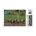 Horse Race Postage Stamp by greatphotos Horse Race Postage Stamp