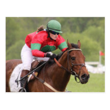 Horse Race Postcard