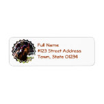 Horse Race Return Address Label