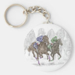 Horse Racing Art - The Thunder of Hooves Keychains