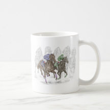Horse Racing Art - The Thunder of Hooves Coffee Mug