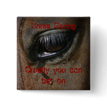 Horse Racing Badge Pinback Button