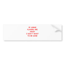 horse racing bumper sticker