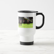 Horse Racing Field Travel Mug