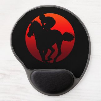 horse racing gel mousepad