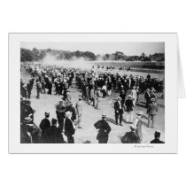 Horse Racing in Saratoga Photograph Greeting Card