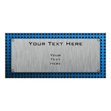 Horse Racing; metal-look Custom Rack Cards