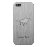 Horse Racing; metal-look iPhone 5 Cover