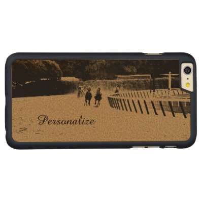 Horse Racing Muddy Track Grunge Carved® Maple iPhone 6 Plus Slim Case