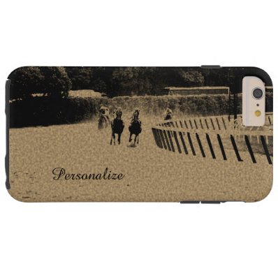 Horse Racing Muddy Track Grunge Tough iPhone 6 Plus Case