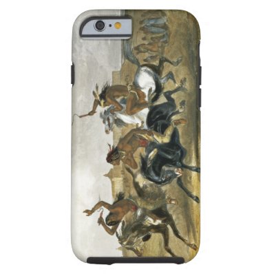 Horse Racing of Sioux Indians near Fort Pierre, pl Tough iPhone 6 Case