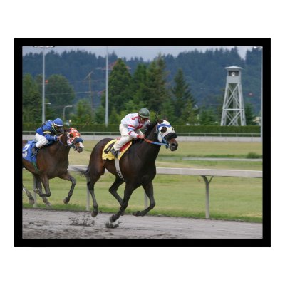 Horse racing poster by jeanro