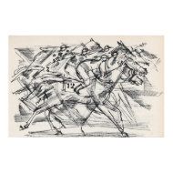 Horse racing poster print print