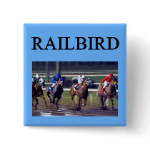 HORSE RACing railbird Buttons