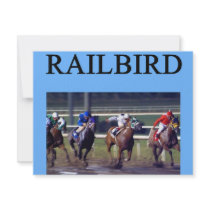 HORSE RACing railbird invitations