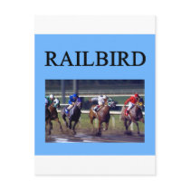 HORSE RACing railbird postcards