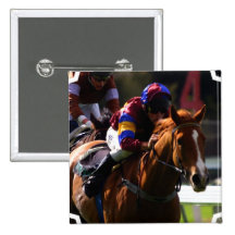 Horse Racing Square Pin