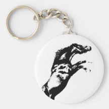 Horse Rearing Key Chain
