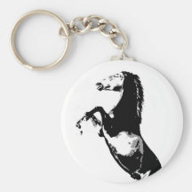 Horse Rearing Key Chains