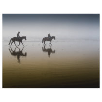 Horse riders at the beach custom flyer