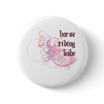 Horse Riding Babe buttons