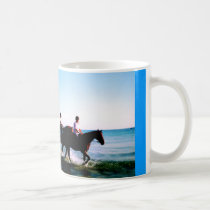 HORSE RIDING IN THE SEA mugs