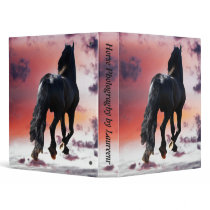 Horse running free binder