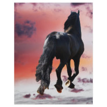 Horse running free custom letterhead
