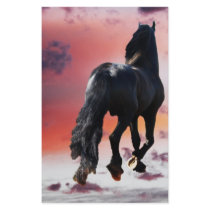 Horse running free customized stationery