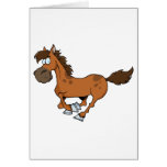 Horse Running Greeting Cards