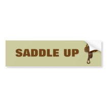 Horse Saddle Bumper Stickers
