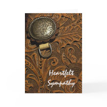 Horse Saddle Sympathy Card