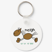 Horse Says Neigh Tshirts and Gifts keychains