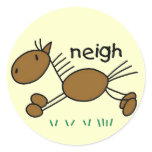 Horse Says Neigh Tshirts and Gifts Stickers