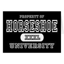 Horse Shoe University Dark cards by universityshirts Horse Shoe University Dark cards